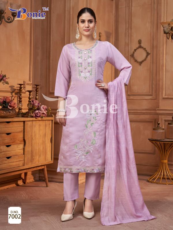 Bonie Chavi Vol 7 Embroidered Silk Kurti Bottom With Dupatta Collection